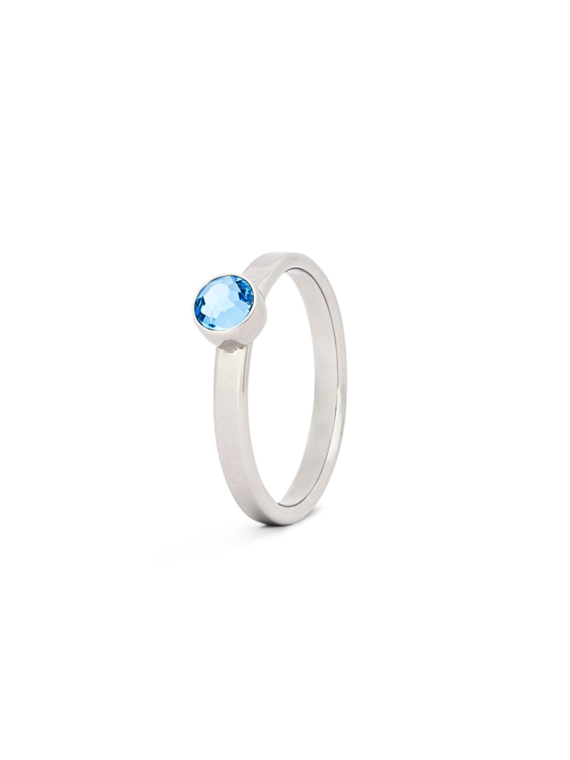 Maart aquamarijn staal