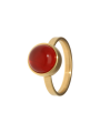 Ring Red agate gold