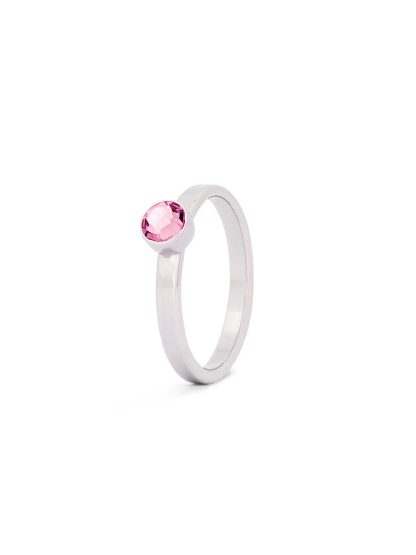 Oktober roze toermalijn staal