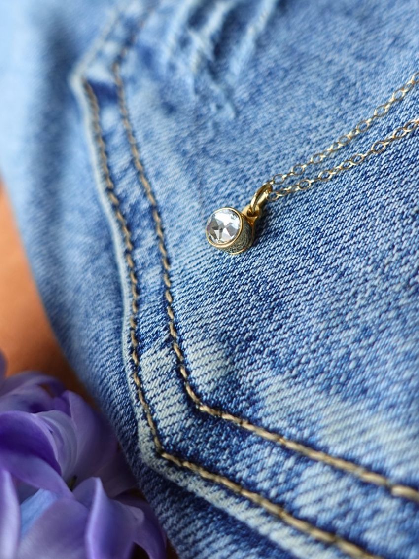 April diamant verguld