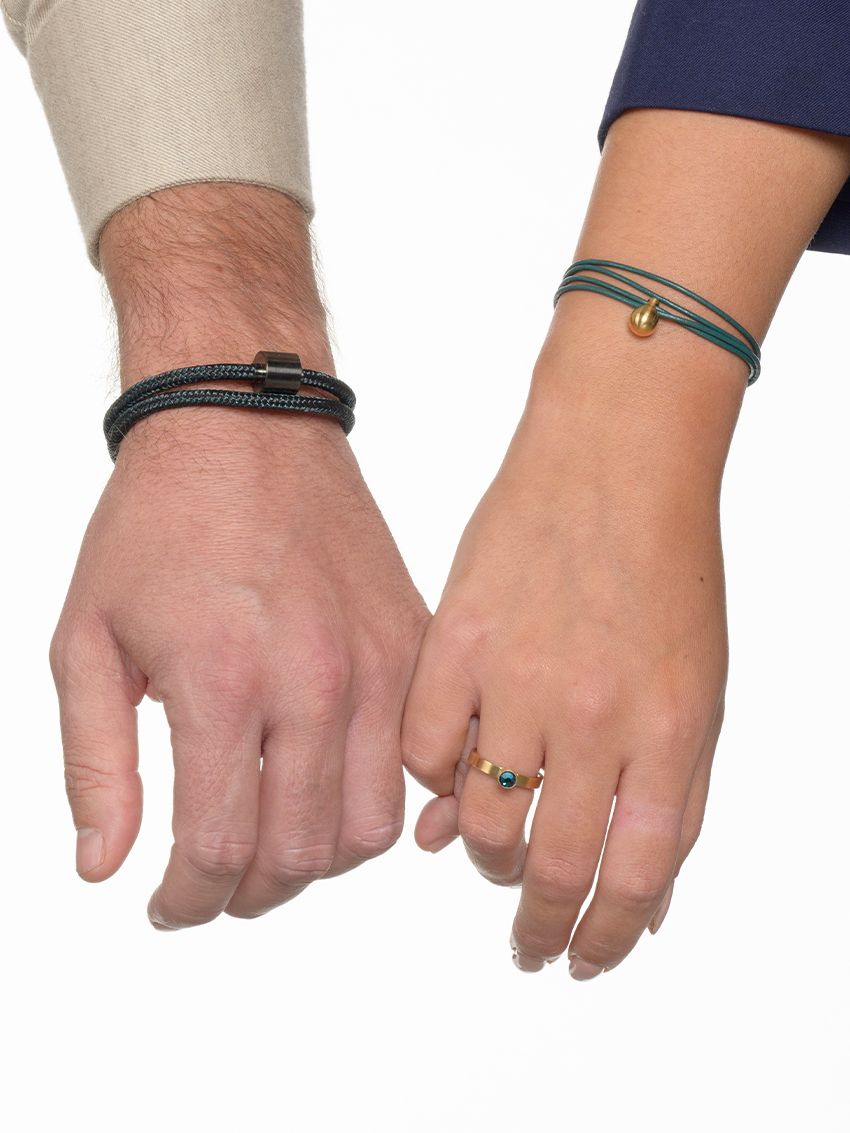 December blauwe topaas verguld