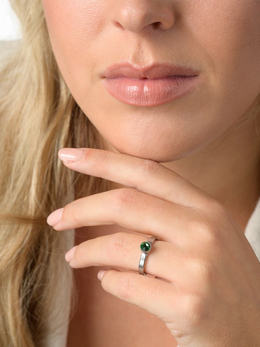 Augustus groene peridoot staal