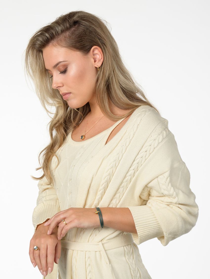 Kristal facet verguld