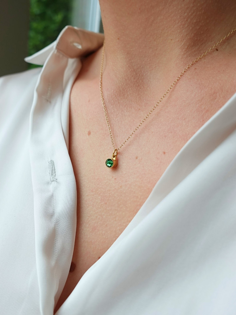 Augustus peridoot verguld