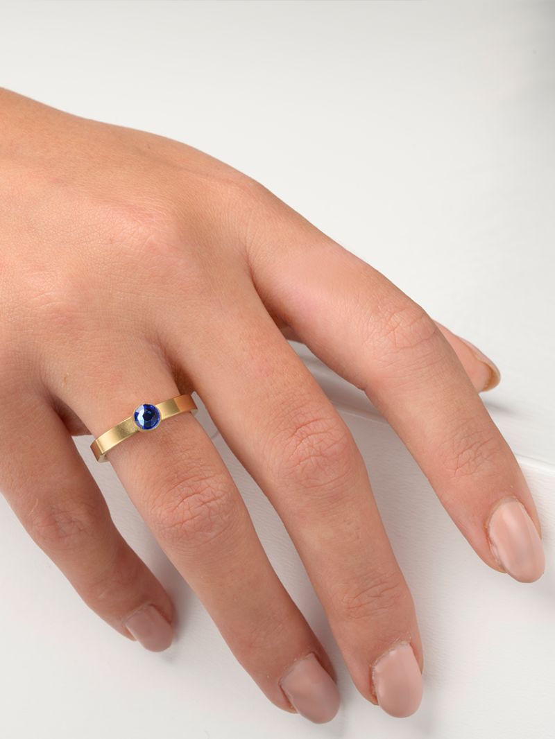 September saffier verguld