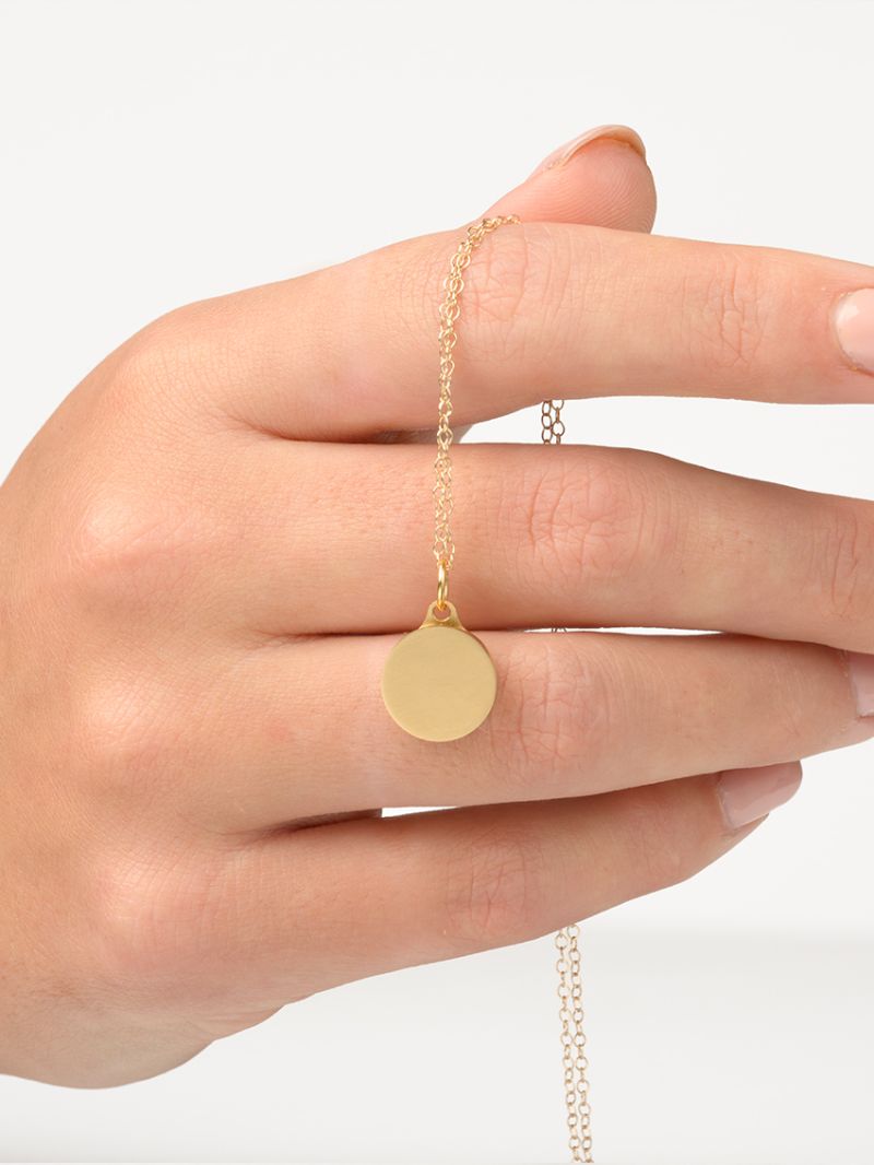 Graveerbare hanger verguld